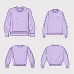 soft long-sleeve lilac sweatshirt image